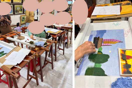 民芸品店　刺繍